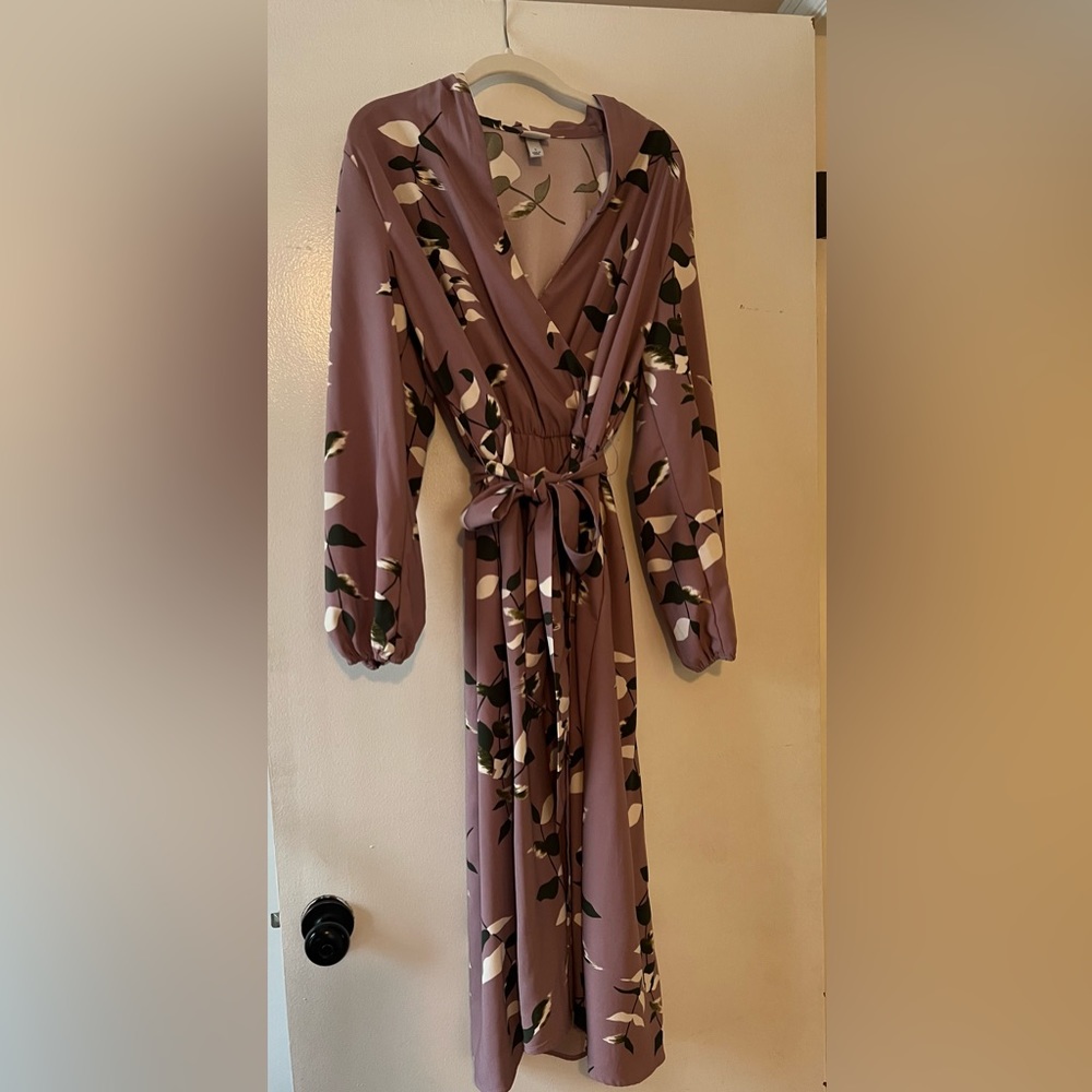 a new day Floral Wrap Dress